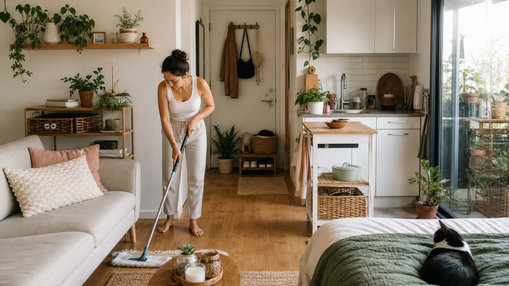 A Healthy Home Routine for Busy Renters