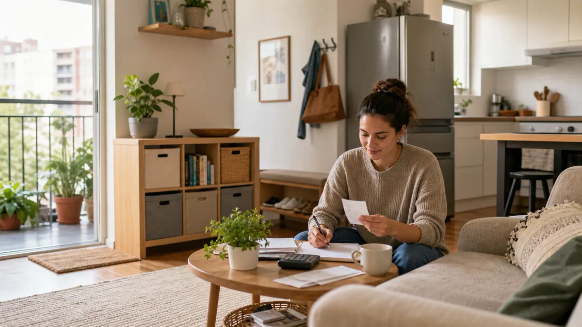 AI-generated illustration: Second compact-home view supporting How Renters Can Prioritize Home Purchases